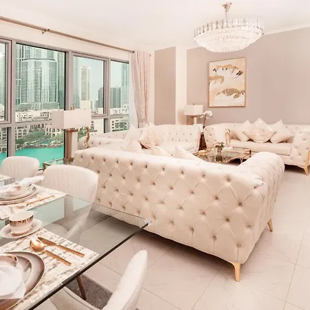 Elite Royal Apartment Full Burj Khalifa & Fountain View - Czar دبي المظهر الخارجي الصورة