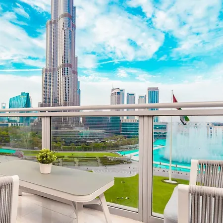 Elite Royal Apartment Full Burj Khalifa & Fountain View - Czar دبي المظهر الخارجي الصورة